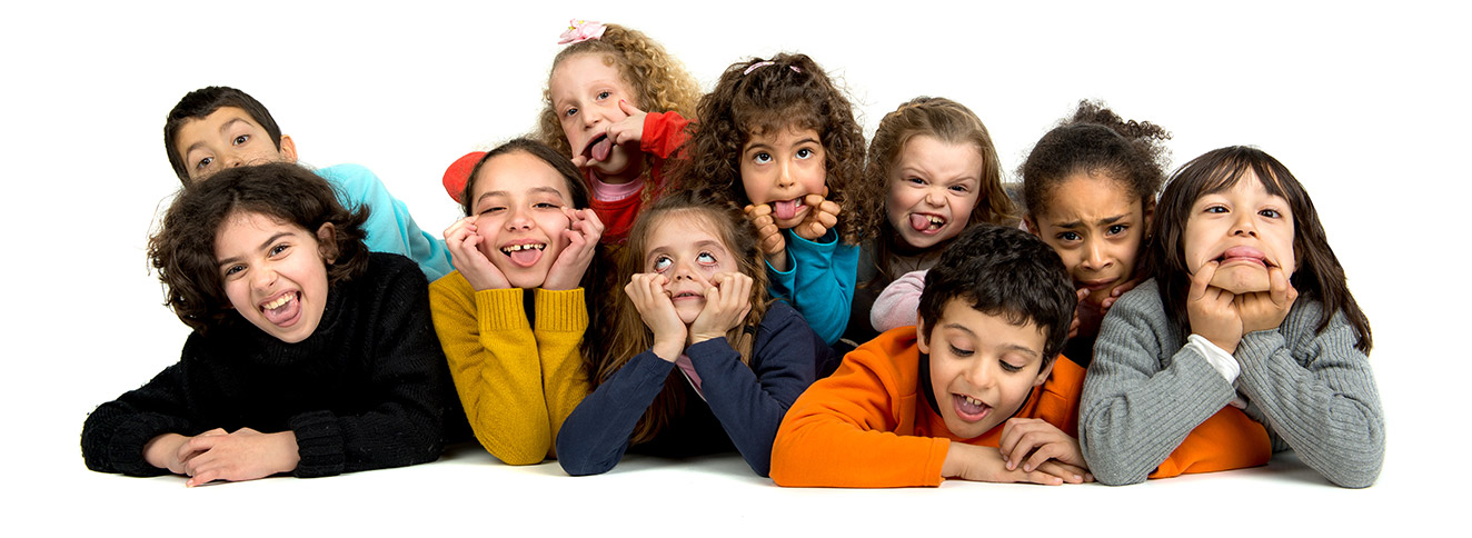 Children Making Funny Faces